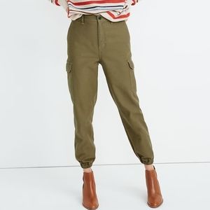 Madewell High-Rise Cargo Fatigue Pants 25 green